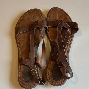 boc Rich Brown Leather Sandals